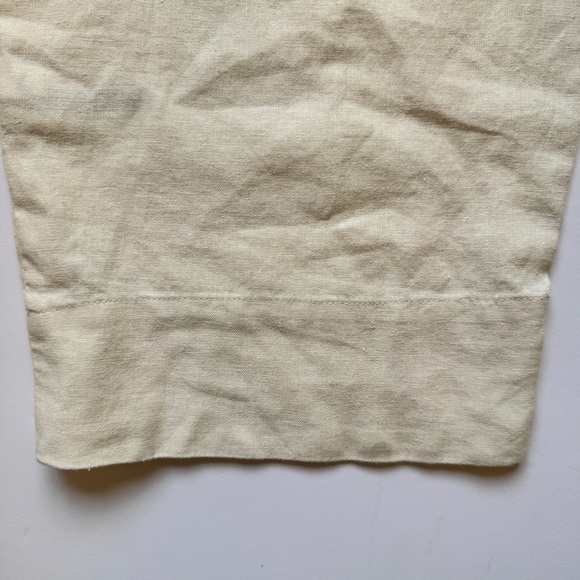 Universal Thread Short Sleeve Linen Blend Boilersuit Jumpsuit Ecru Cream Sz 6 - Picture 16 of 16